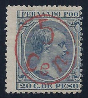 ESPAÑA/FERNANDO POO 1896/900 - Edifil #40H - Sin Goma (*) - Fernando Poo