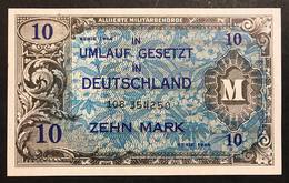 GERMANIA GERMANY ALLIED OCCUPATION WW2 10 MARK 1944 Fds LOTTO 2005 - Other & Unclassified