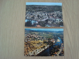 Delcampe - LOT DE 2 CP RUOMS 07 VUE AERIENNE - Ruoms