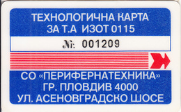BULGARIA - BTC Magnetic Service Telecard, Used - Bulgarie