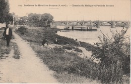 Delcampe - 95 - BEZONS - Chemin Du Halage Et Pont De Bezons - Bezons