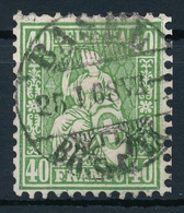 34 / 26 Sitzende Helvetia Sauber Gestempelt - Vollstempel BASEL - Usados