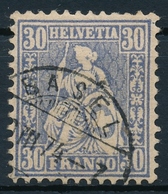 41 / 33 Sitzende Helvetia Sauber Gestempelt - BASEL - Used Stamps