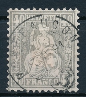 42 / 34 Sitzende Helvetia Sauber Gestempelt - Vollstempel MONTFAUCON - Used Stamps