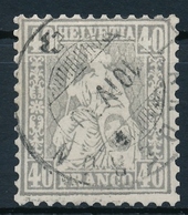 42 / 34 Sitzende Helvetia Sauber Gestempelt - Vollstempel LANDERON - Used Stamps