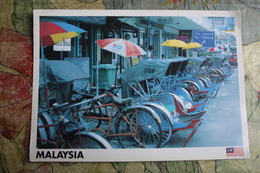 Delcampe - Malaysia -   Old Postcard  - Bicycle - Sent To Ukraine - Malaysia