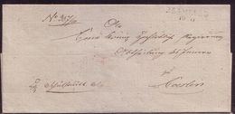Pommern Germany Poland Approximately 1820, Letter From Dramburg - Drawsko To Coeslin - Koszalin, W223 - ...-1860 Vorphilatelie