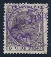 ESPAÑA/FERNANDO POO 1896/900 - Edifil #40C - VFU - Fernando Poo