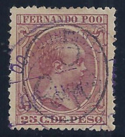 ESPAÑA/FERNANDO POO 1896/900 - Edifil #40J - VFU - Fernando Po