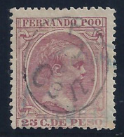 ESPAÑA/FERNANDO POO 1896/900 - Edifil #40J - VFU - Fernando Po