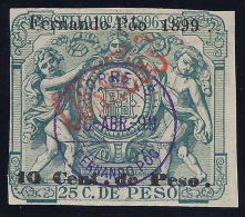 ESPAÑA/FERNADO POO 1898/99 - Edifil #47F - VFU - Fernando Po