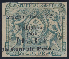 ESPAÑA/FERNANDO POO 1898/99 - Edifil #47G - MLH * - Fernando Poo