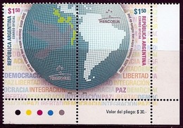 LSJP ARGENTINA DECADE OF PEACE MERCOSUR 2010 MNH - Unused Stamps