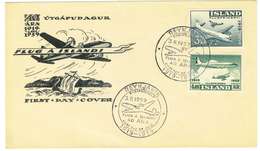 ISLANDA  - FDC POSTA AEREA ANNO 1959 - REYKJAVIK - Poste Aérienne