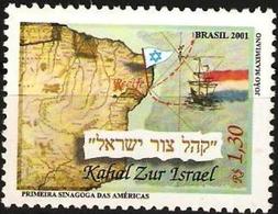 BRAZIL #2833   - FIRST SYNAGOGUE OF THE AMERICAS  - Kahal Zur Israel - Unused Stamps