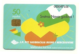 Bosnia - Tessera Telefonica Da 50 Units T524 - J.P. PTT - Bosnien