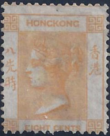 HONG KONG 1863/77 - Yvert #11 Sin Goma (*) - Ongebruikt