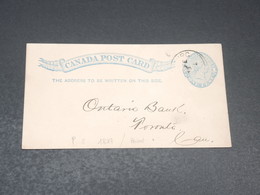 CANADA - Entier Postal Commerciale De Lunenburg Pour Toronto En 1892 - L 19812 - 1860-1899 Reinado De Victoria