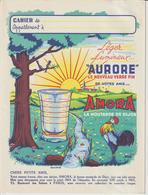 Protège-Cahier -- AMORA . La Moutarde De Dijon - "AURORE" Léger, Lumineux, Le Nouveau Verre Fin - Voir Les 4 Scannes - Mosterd