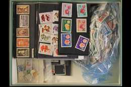 CARTON WITH TINS, ALBUMS, BAGS, STOCK CARDS, ALBUM PAGES. All World Everything With Loose 1000s Sorted By Country In 100 - Altri & Non Classificati