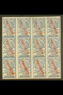 REVENUES BILLS OF EXCHANGE 1878 IMPERF PROOFS SE-TENANT BLOCK Of 12 (4x3) Printed In Blue On Gummed Thick Card, Containi - Altri & Non Classificati