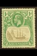 1924 1d Grey Black And Bright Blue-green, SG 11d, Very Fine Mint. For More Images, Please Visit Http://www.sandafayre.co - Ascension (Ile De L')