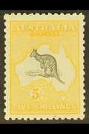 1915-27 5s Grey And Yellow, SG 42 (BW 44A), Very Lightly Hinged Mint. For More Images, Please Visit Http://www.sandafayr - Other & Unclassified
