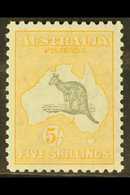 1931-36 5s Grey And Yellow, SG 135 (BW 46C), Very Lightly Hinged. Very Fresh. For More Images, Please Visit Http://www.s - Altri & Non Classificati