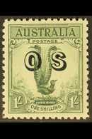 OFFICIAL 1932 1s Green Opt'd "OS", SG O136, Never Hinged Mint. For More Images, Please Visit Http://www.sandafayre.com/i - Altri & Non Classificati