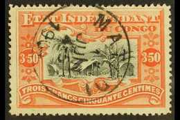 BELGIAN CONGO 1898 3.50f Black & Vermilion Perf 14 (SG 28, COB 27), Very Fine Used With "Matadi" Cds Cancel, Fresh. For  - Altri & Non Classificati