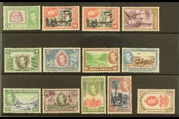 1938-47 Pictorials Complete Set Inc Both 2c Perforation Types, SG 150/61 & 151a, Very Fine Mint, Fresh. (13 Stamps) For  - Honduras Britannique (...-1970)