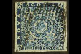 1851-60 3d Deep Blue, SG 2, Used With 4 Very Large Margins. Ex Balasse. For More Images, Please Visit Http://www.sandafa - Andere & Zonder Classificatie