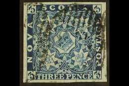 1851-60 3d Deep Blue, SG 2, Used With 4 Very Large Margins. Ex Balasse. For More Images, Please Visit Http://www.sandafa - Autres & Non Classés