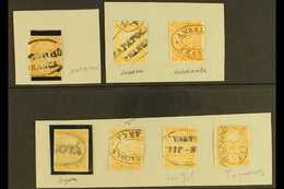 1868 FIVE CENTS ISSUE - POSTMARK SELECTION A Used Collection Of The 1868 5c Orange, Scott 53, SG 51, With Several Differ - Colombie