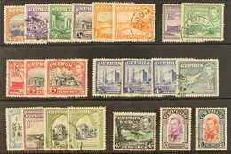 1938-51 Complete Definitive Set, SG 151/163 With All Of The Additional Perf And Shade Varieties, Fine Mint. (22 Stamps)  - Other & Unclassified