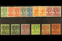 1929-37 Whale And Penguins Set Complete With The Additional 1d, 4d, 6d & 1s Line Perfs, SG 116/126, Very Fine Mint (15 S - Falklandinseln