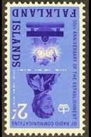 1962 2s Deep Violet And Ultramarine Radio Communications With WATERMARK INVERTED, SG 210w, Never Hinged Mint. For More I - Falkland Islands