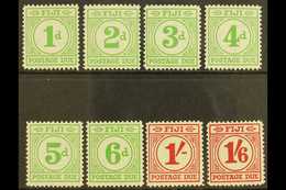 POSTAGE DUES 1940 Complete Set, SG D11/18, Very Fine Mint (8 Stamps) For More Images, Please Visit Http://www.sandafayre - Fidschi-Inseln (...-1970)