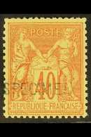 1877-90 40c Red On Yellow Sage Type II (Yvert 94, SG 270), Fine Mint With "SPECIMEN" Handstamp, Slightly Trimmed Perfs A - Sonstige & Ohne Zuordnung