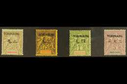 TCH'ONG-K'ING 1903 Local Surcharge Top Values, 50c Bistre/azure To 5f Lilac, Yvert 44/47, Very Fine Mint. (4 Stamps) For - Other & Unclassified