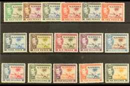 1938-46 Pictorial Definitive Set, SG 150/61, Fine Mint (16 Stamps) For More Images, Please Visit Http://www.sandafayre.c - Gambia (...-1964)