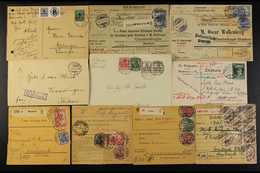 1901-1923 COVERS & CARDS Includes 1901 Re-used Official Wrapper, 1915 & 1916 Parcel Cards To Turkey With 2m Stamps, 1916 - Otros & Sin Clasificación
