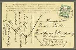 SOUTH WEST AFRICA 1913 (28 Sep) Ppc To Germany Bearing 5pf Yacht Tied By Fine "WINDHUK" Cds Cancel With Message Alongsid - Andere & Zonder Classificatie
