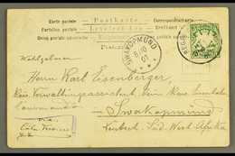 SOUTH WEST AFRICA 1901 (8 Oct) Incoming Ppc From Germany Addressed To A Member Of The "Eisenbahn - Commando" In Swakopmu - Other & Unclassified
