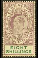 1906-11 8s Purple & Green, SG 74, Fine Mint For More Images, Please Visit Http://www.sandafayre.com/itemdetails.aspx?s=6 - Gibilterra