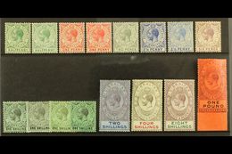 1912-24 MCA Wmk Set With Most Listed Shade Variants, SG 76/85, Fine Mint (16 Stamps) For More Images, Please Visit Http: - Gibilterra