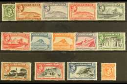 1938-51 Pictorial Definitive Set, SG 121/31, Very Fine Lightly Hinged Mint (14 Stamps) For More Images, Please Visit Htt - Gibilterra