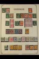 1861-1958 MINT & USED COLLECTION Presented On Album Pages, We See Strong Ranges From Each Reign, Note Good Chalon Heads  - Grenada (...-1974)