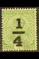1922 ¼a On ½pi Bright Green, Slating Serif On "1", SG 195c, Fine Mint. For More Images, Please Visit Http://www.sandafay - Otros & Sin Clasificación