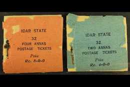 IDAR 1944 2a Blue Booklet Of 32 "tickets" And 4a Vermilion Booklet Of "32 Tickets", SG 5 & 6, Good Contents But Disinteg - Other & Unclassified